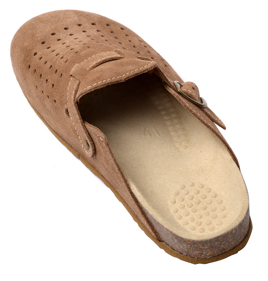 мужские сабо натуральная кожа (замша) evalli польша