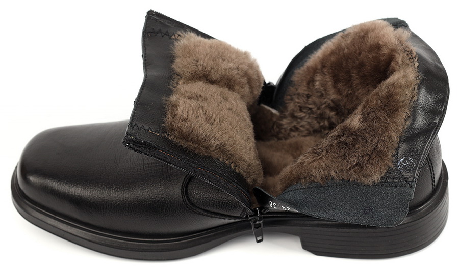 мужские ботинки натуральная кожа / натуральный мех отико беларусь