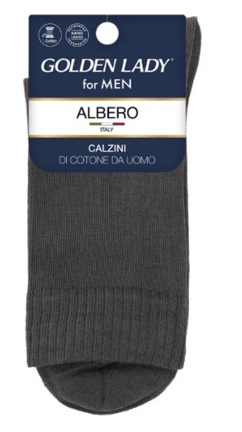 носки мужские gld albero хлопок grigoi scuro (темно-серый) италия