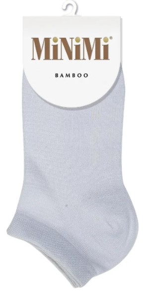 носки женские mini bamboo 2201 укороченные хлопок bianco (белый) minimi италия