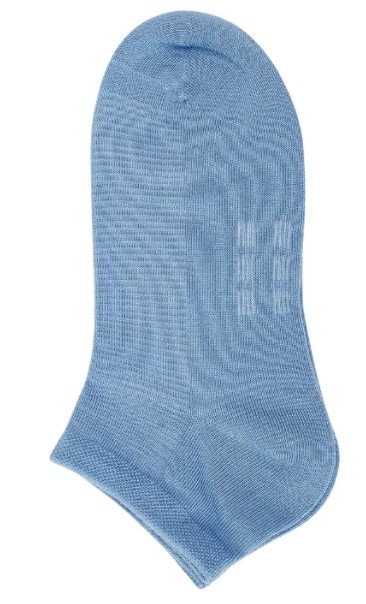 носки женские mini bamboo 2201 укороченные хлопок blu chiaro (голубой) minimi италия