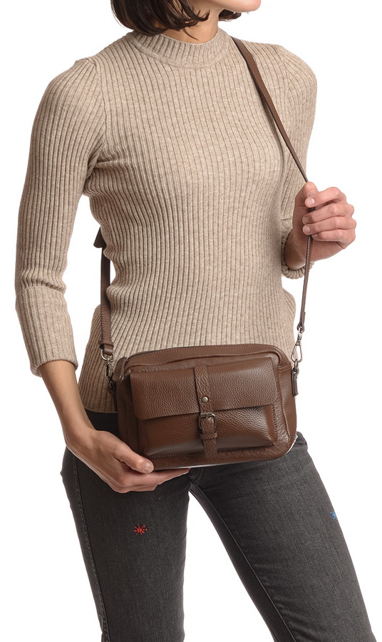 женская сумка натуральная кожа  kiki lok корея