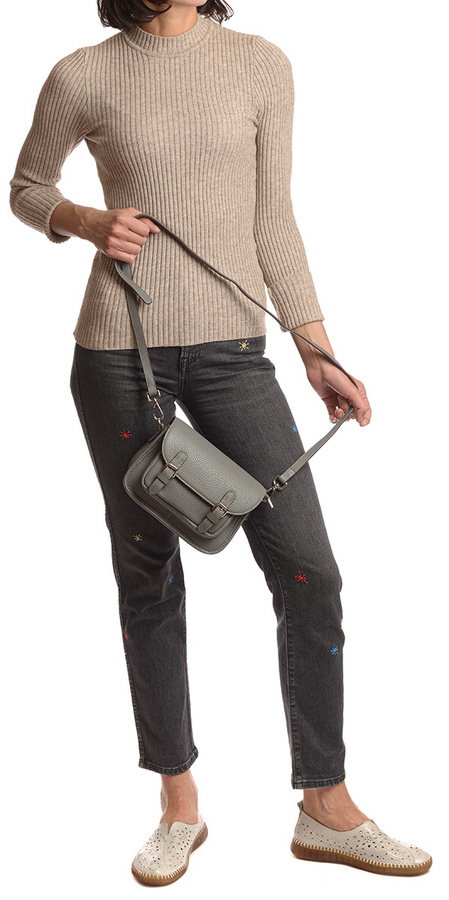 женская сумка натуральная кожа  kiki lok корея