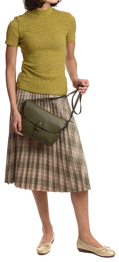 женская сумка натуральная кожа  kiki lok корея