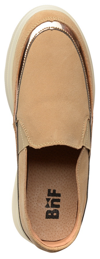 женские мокасины на танкетке натуральная кожа (замша) bnf тайвань