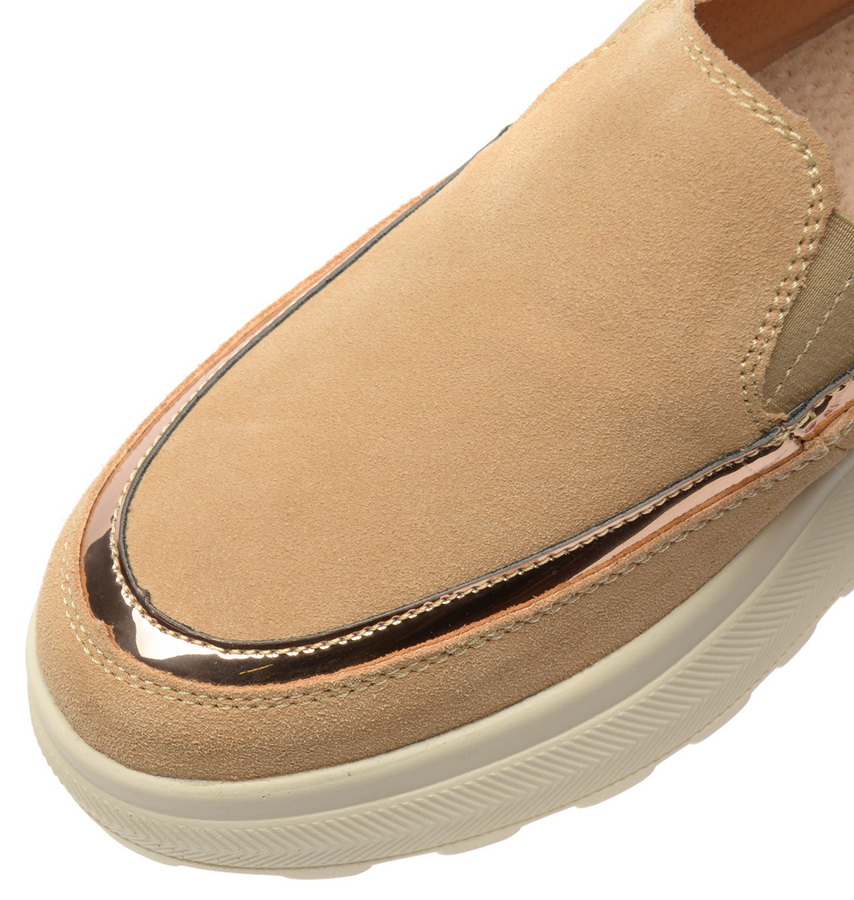 женские мокасины на танкетке натуральная кожа (замша) bnf тайвань