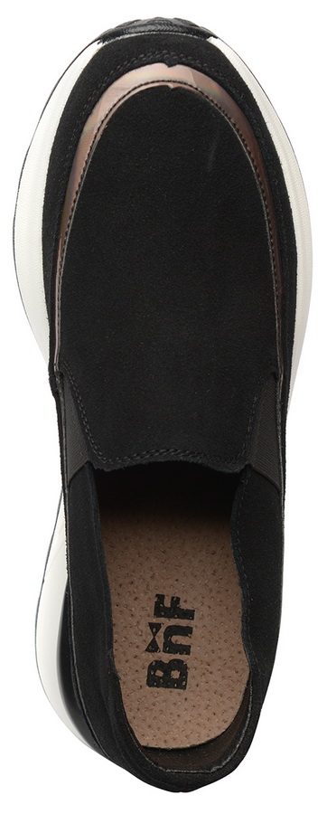 женские мокасины на танкетке натуральная кожа (замша) bnf тайвань