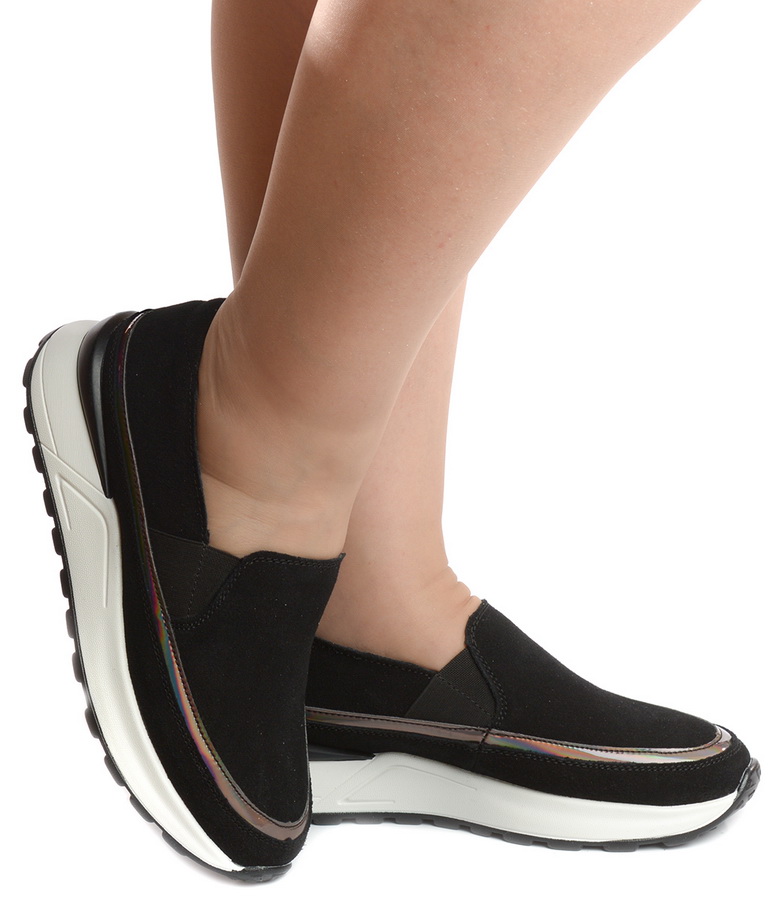 женские мокасины на танкетке натуральная кожа (замша) bnf тайвань