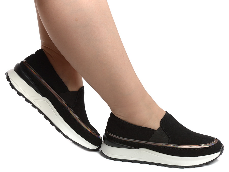 женские мокасины на танкетке натуральная кожа (замша) bnf тайвань