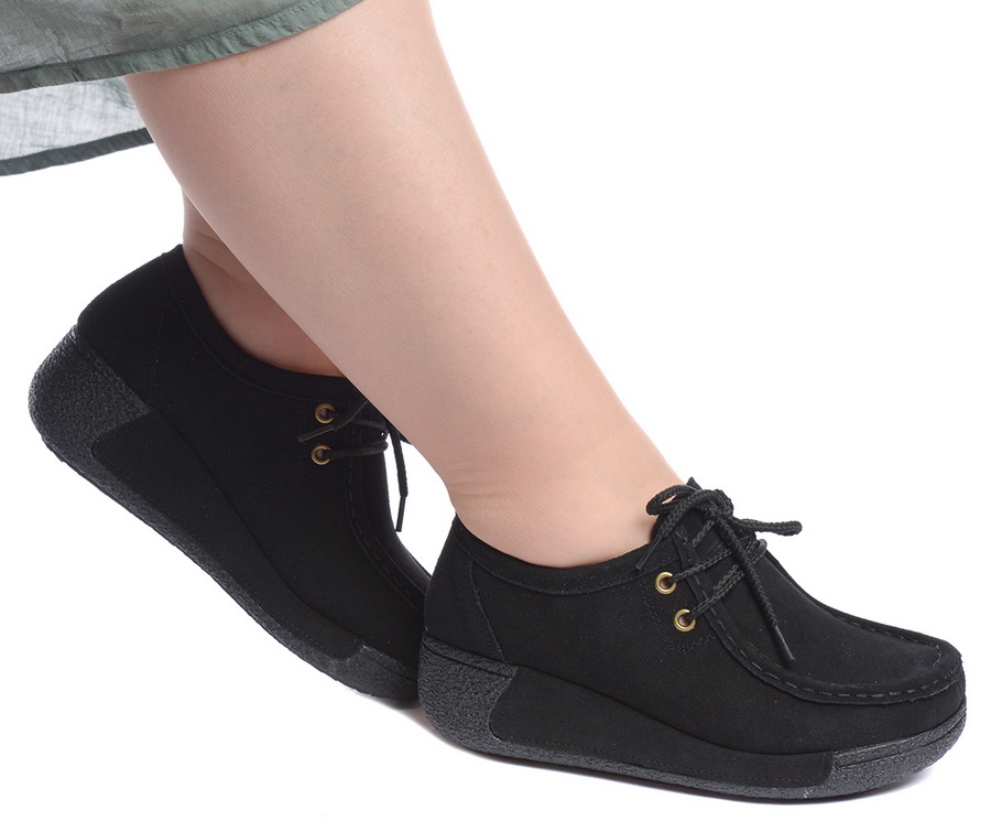 женские мокасины на танкетке натуральная кожа (замша) binifoot/bnf тайвань