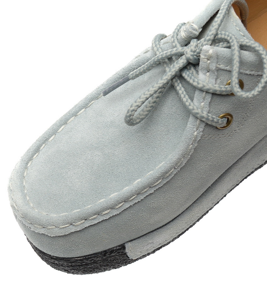 женские мокасины на танкетке натуральная кожа (замша) binifoot/bnf тайвань