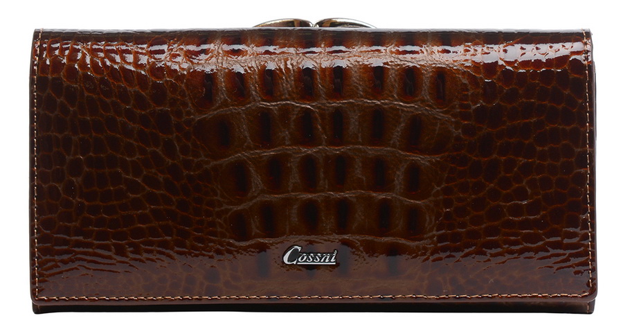 женский кошелек лаковый натуральная кожа тайвань