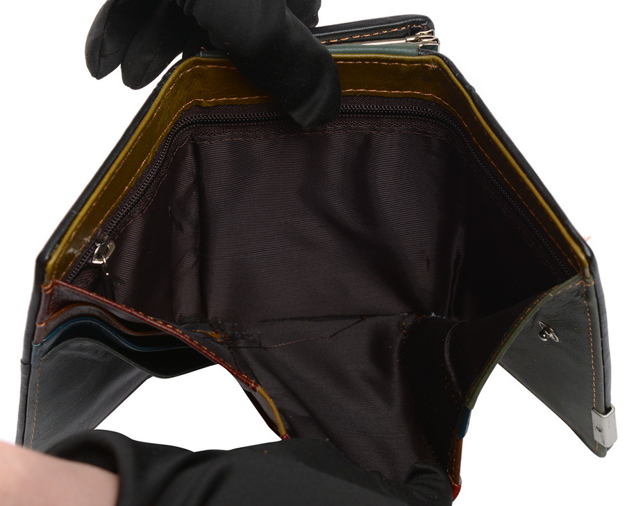 женский кошелек лаковый ромбы пэчворк  натуральная кожа тайвань