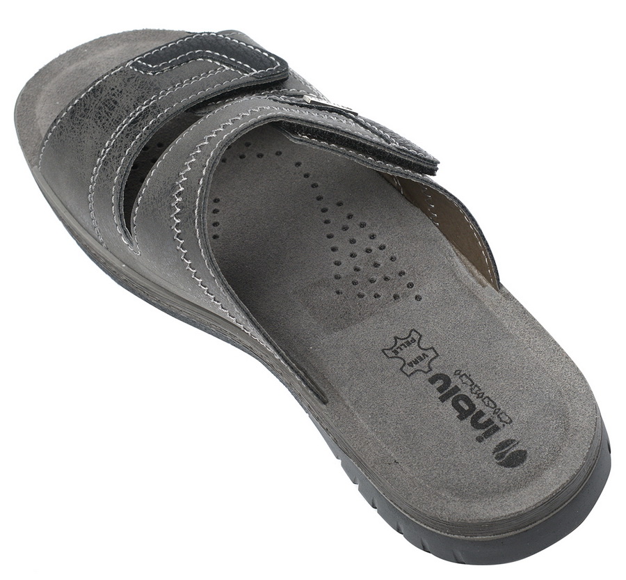 мужские сабо экокожа/стелька натуральная кожа inblu