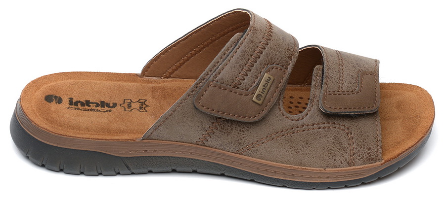 мужские сабо экокожа/стелька натуральная кожа inblu