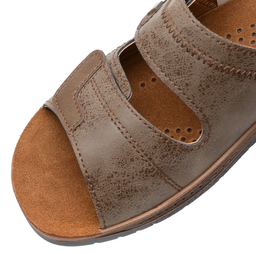 мужские сабо экокожа/стелька натуральная кожа inblu