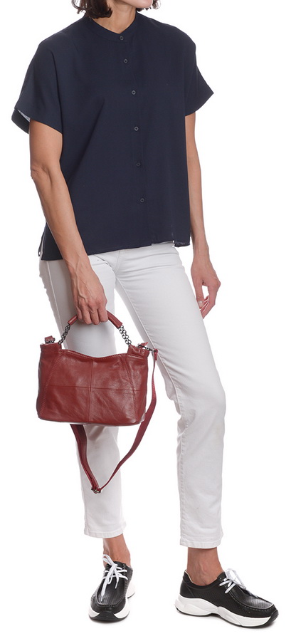 женская сумка натуральная кожа  kiki lok корея