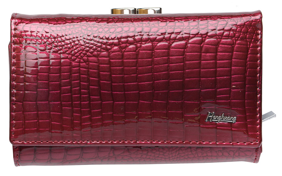 женский кошелек лаковый натуральная кожа тайвань