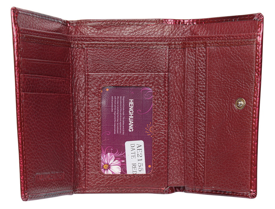 женский кошелек лаковый натуральная кожа тайвань