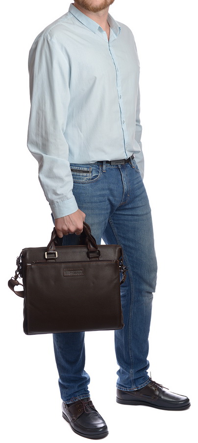 мужской портфель натуральная кожа allan marco 