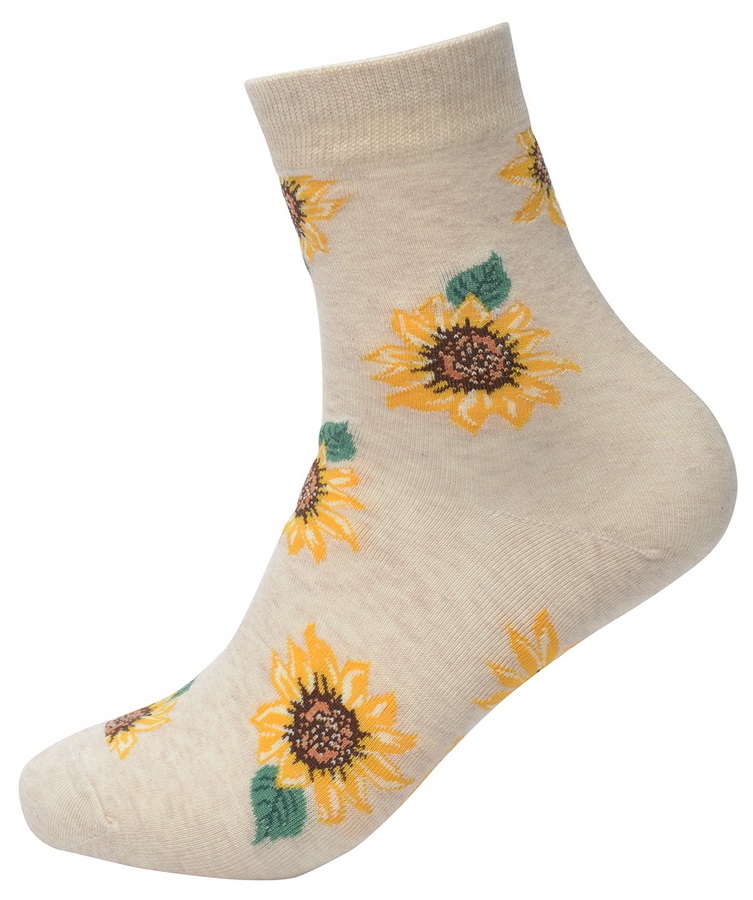 носки женские подсолнухи корея