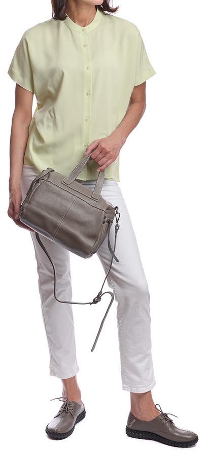 женская сумка натуральная кожа kiki lok корея