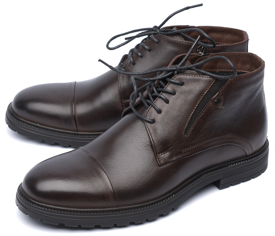 мужские ботинки натуральная кожа / байка corvetto