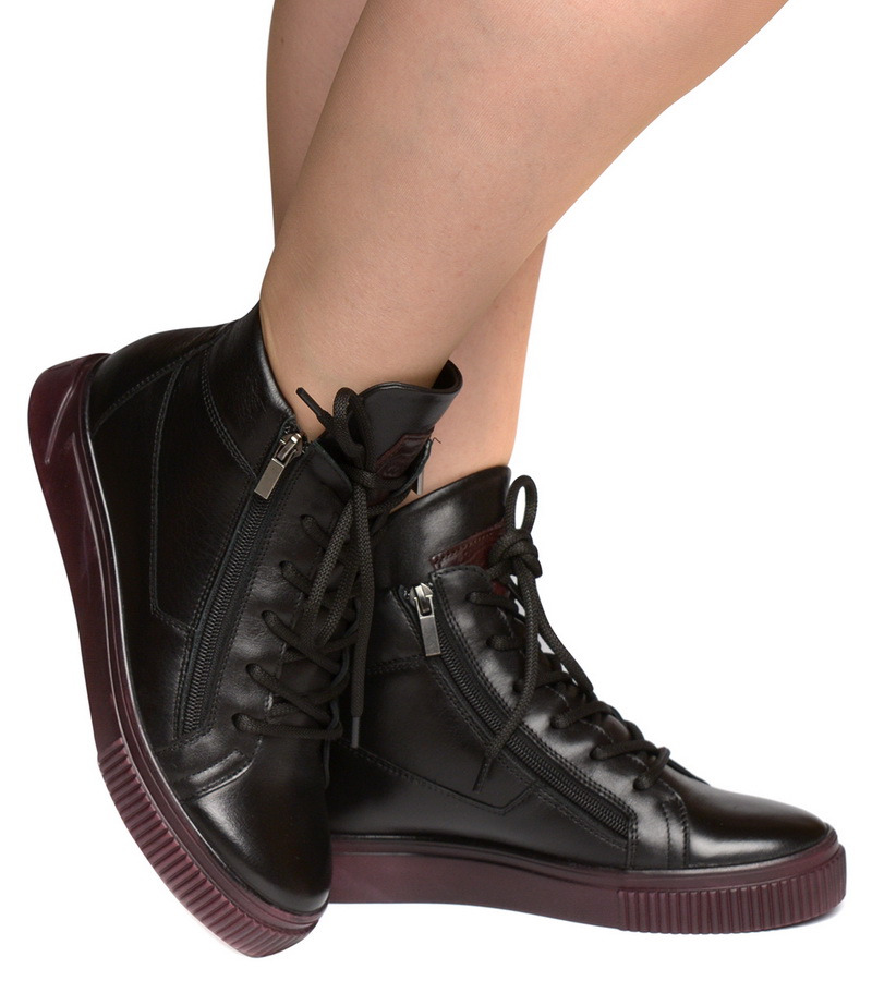 женские ботинки натуральная кожа/шерсть  corvetto