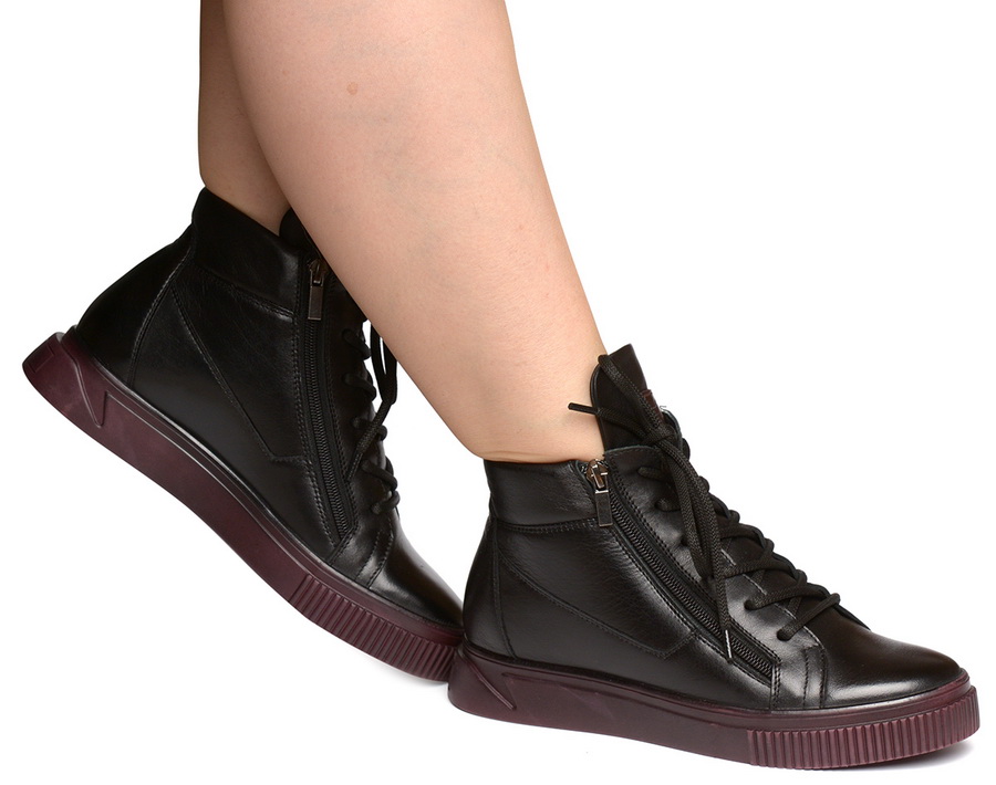 женские ботинки натуральная кожа/шерсть  corvetto