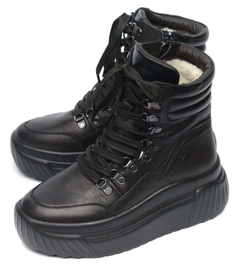 женские ботинки натуральная кожа / шерсть corvetto италия