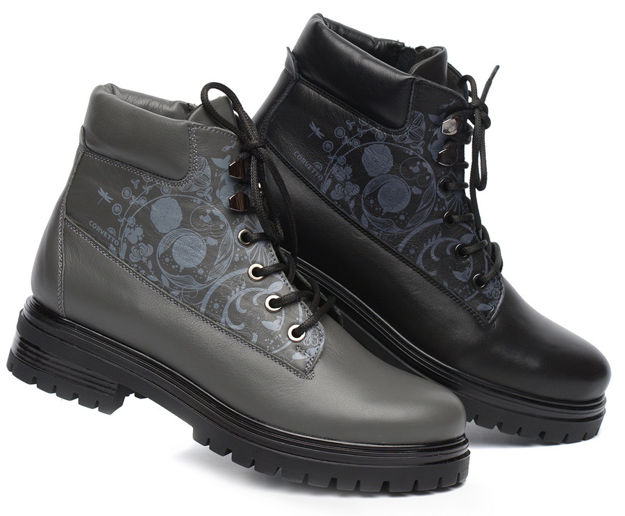 женские ботинки натуральная кожа / шерсть corvetto италия