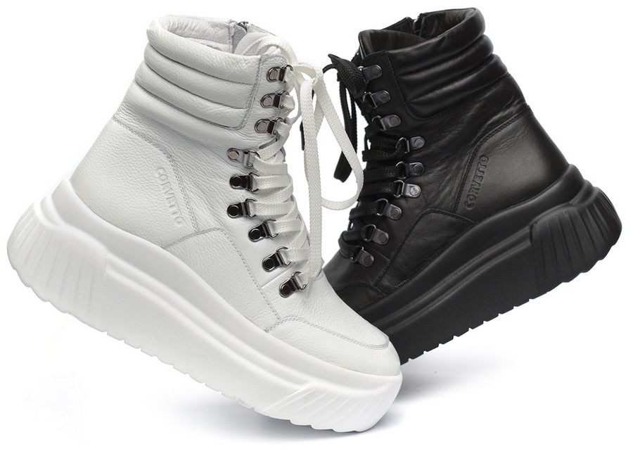 женские ботинки натуральная кожа / шерсть corvetto италия