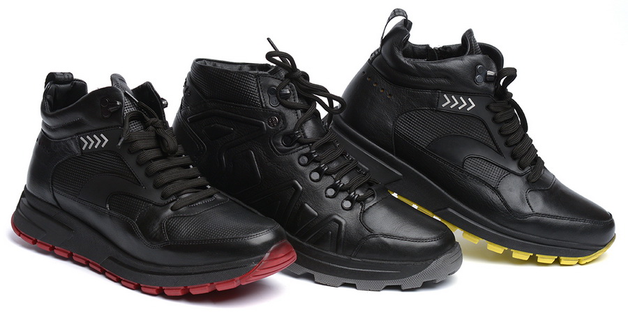 мужские кроссовки натуральная кожа / шерсть corvetto