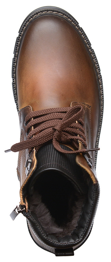 мужские ботинки натуральная кожа / натуральный мех corvetto