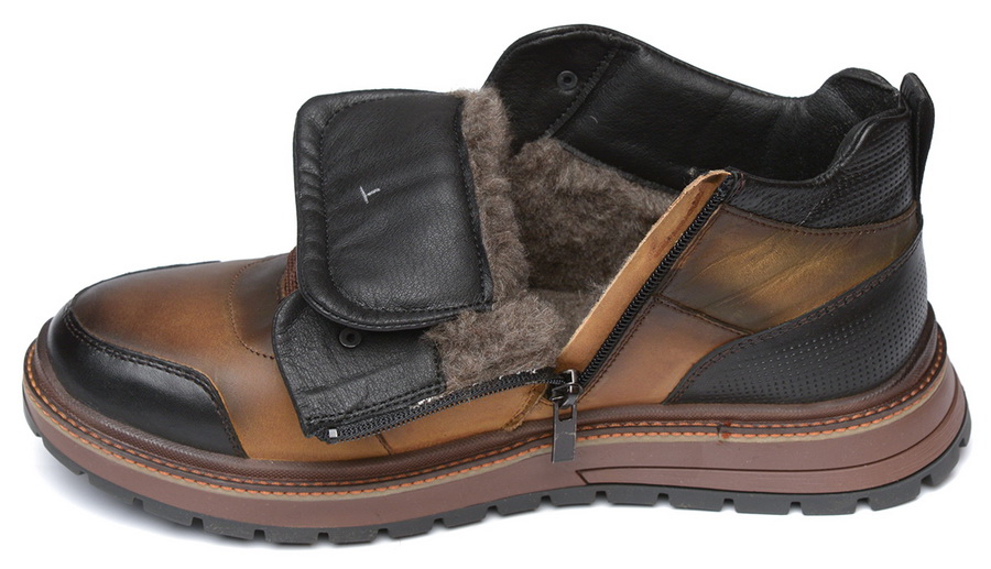 мужские кроссовки натуральная кожа / шерсть corvetto