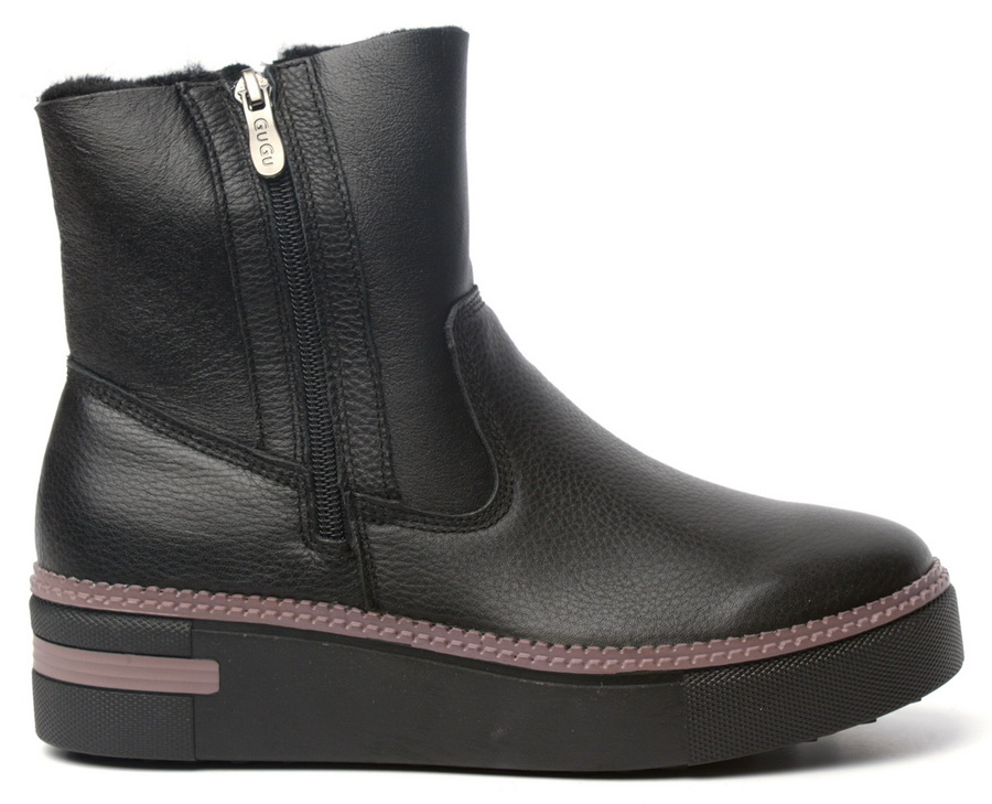 женские ботинки натуральная кожа+дубленка / натуральный мех gugu германия