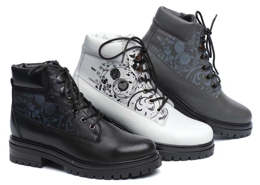 женские ботинки натуральная кожа / шерсть corvetto италия