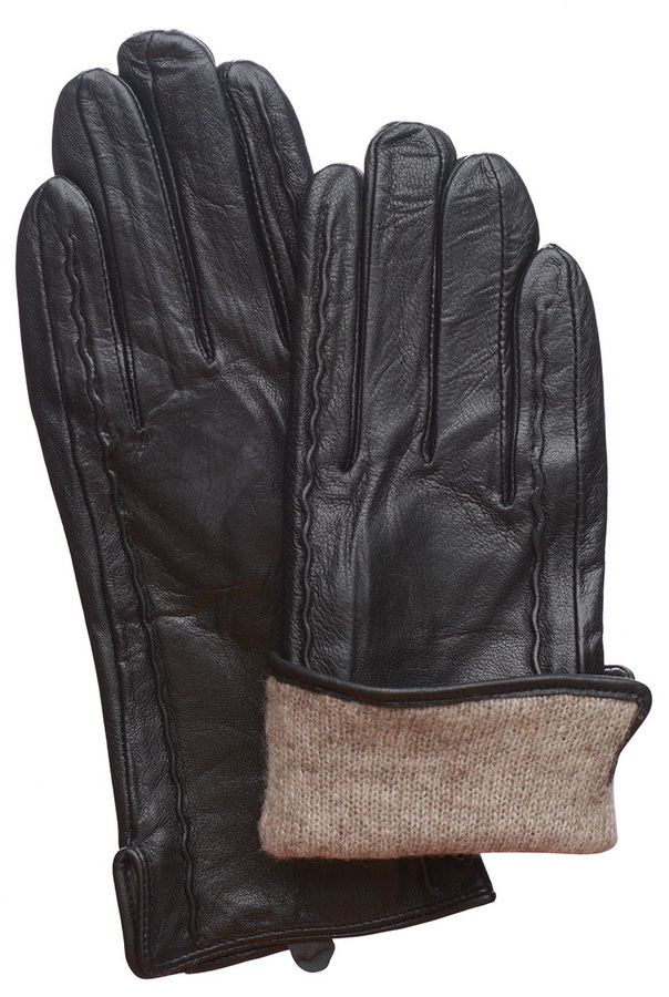 женские перчатки большой размер овечья кожа / шерсть 