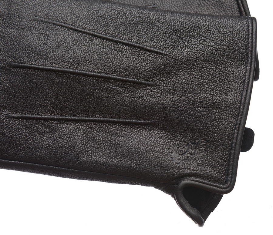 мужские перчатки кожа оленя / натуральный мех (мутон) 