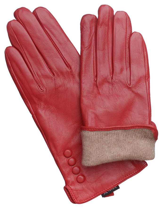 женские перчатки овечья кожа / шерсть 