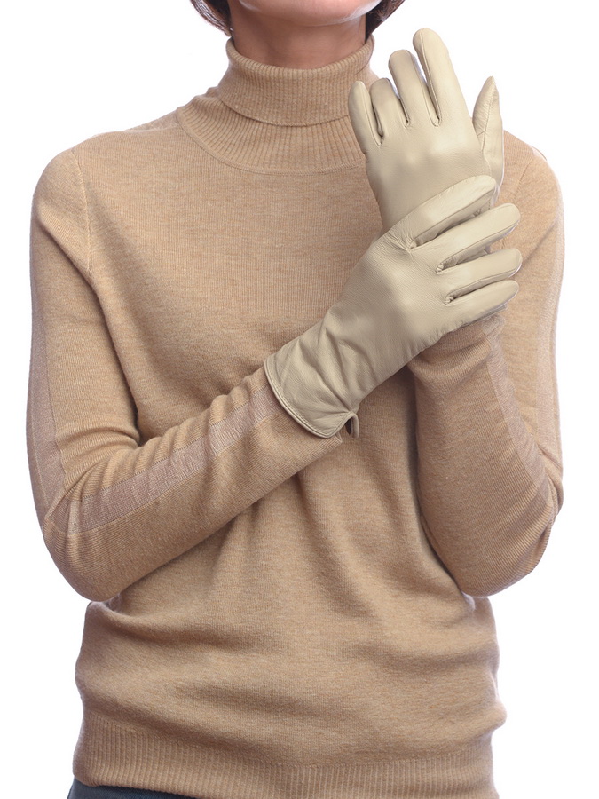 женские перчатки овечья кожа / шерсть