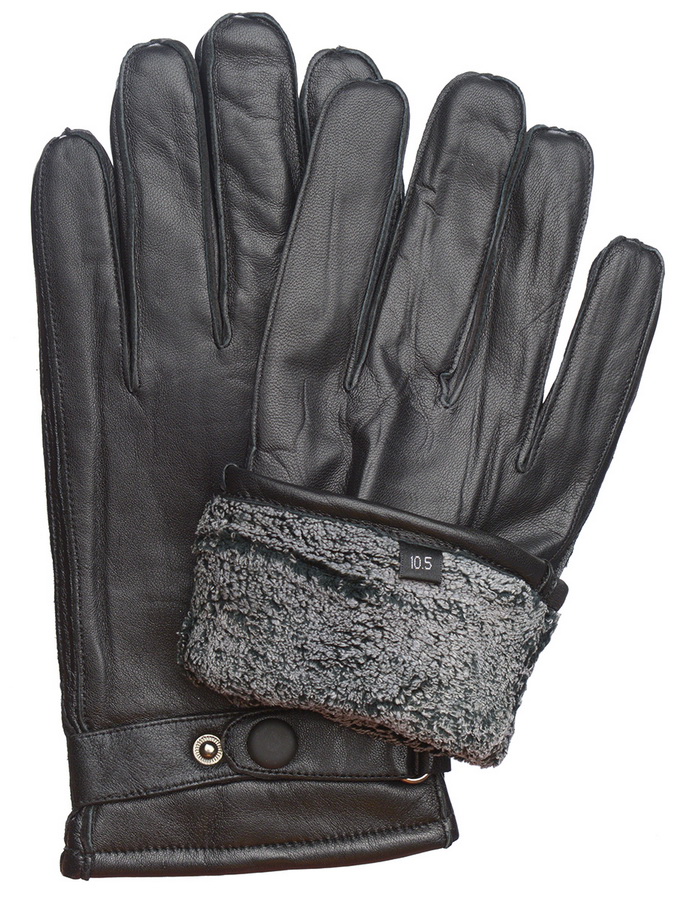 мужские перчатки овечья кожа / флис nice ton