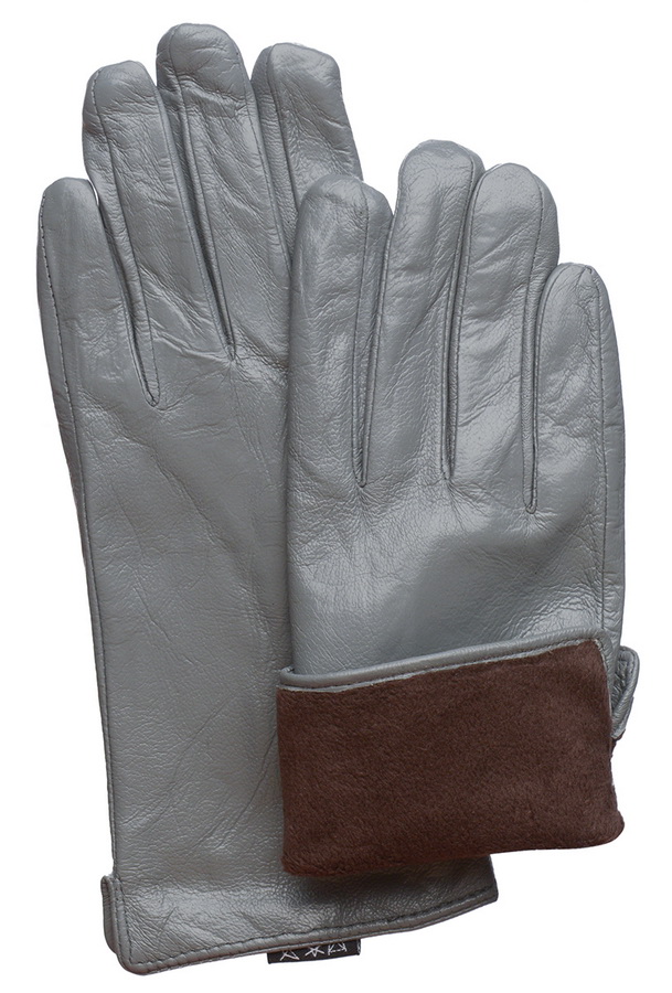 женские перчатки овечья кожа / флис 