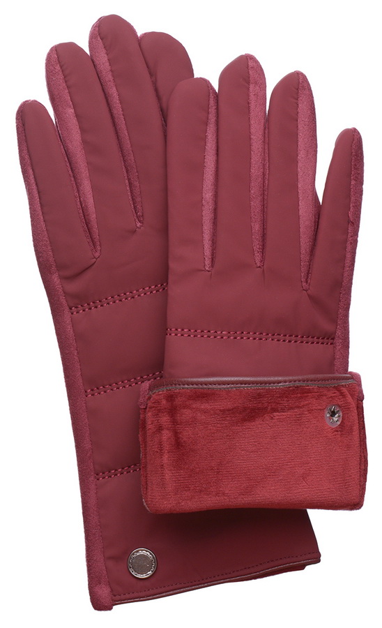 женские перчатки трикотаж на флисе