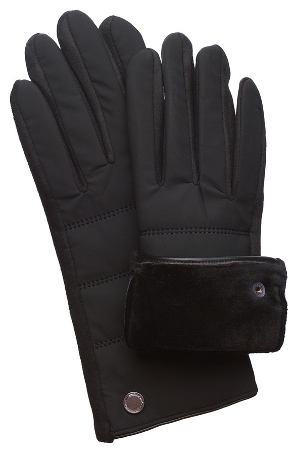 женские перчатки трикотаж на флисе