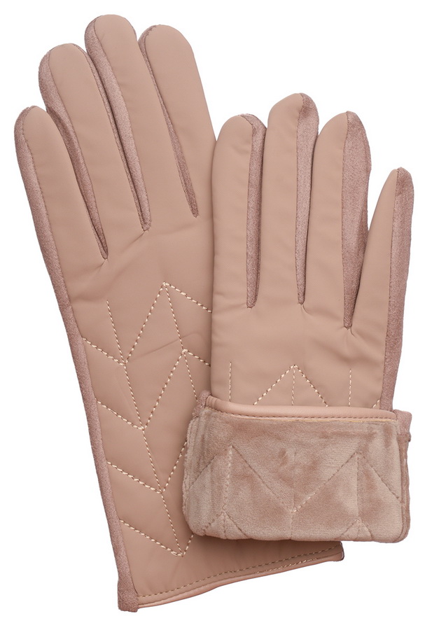 женские перчатки трикотаж на флисе