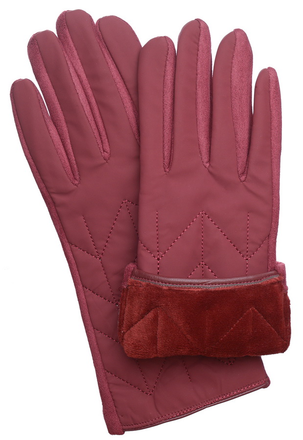 женские перчатки трикотаж на флисе