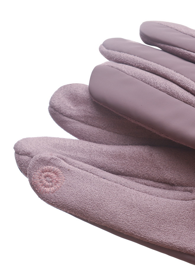 женские перчатки трикотаж на флисе