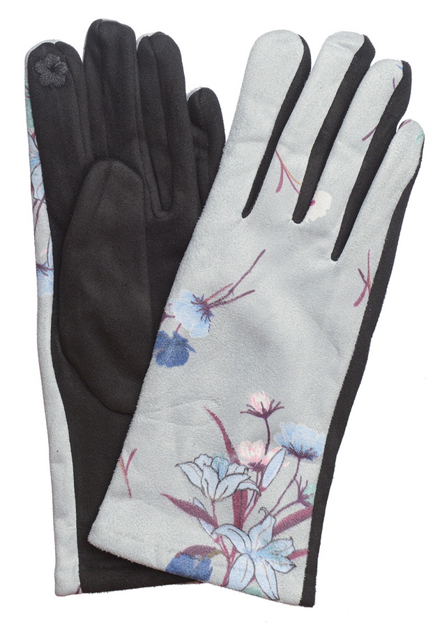 женские перчатки трикотаж на флисе