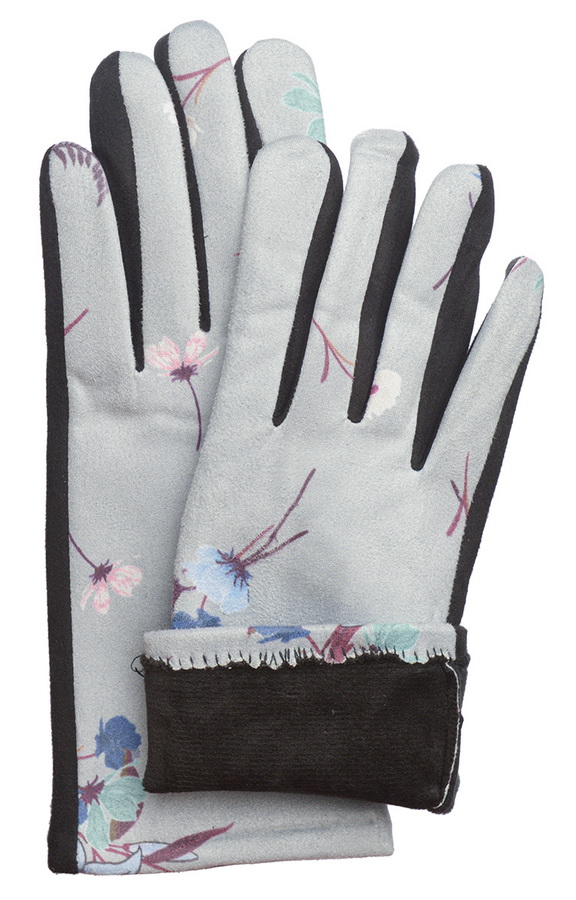 женские перчатки трикотаж на флисе